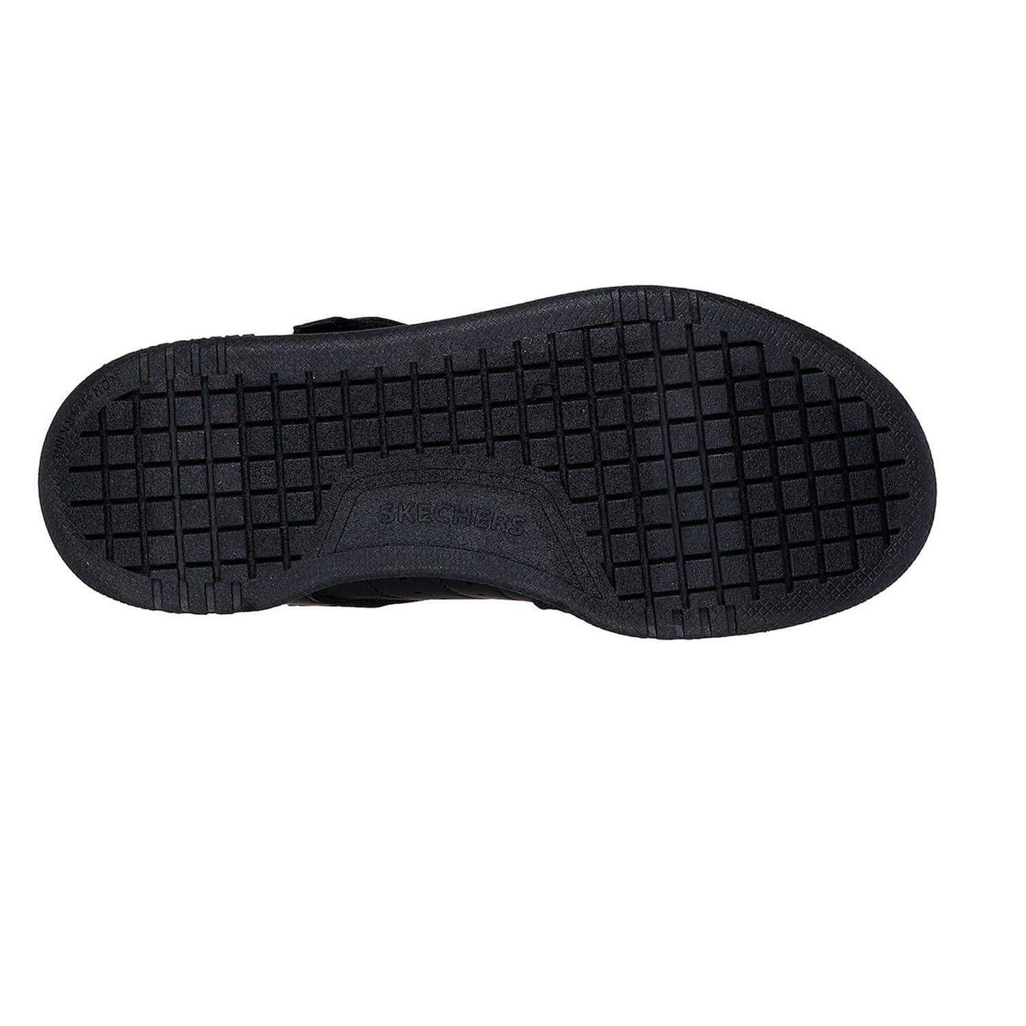 Black - Lifestyle - Skechers Childrens-Kids Q Street Leather Trainers