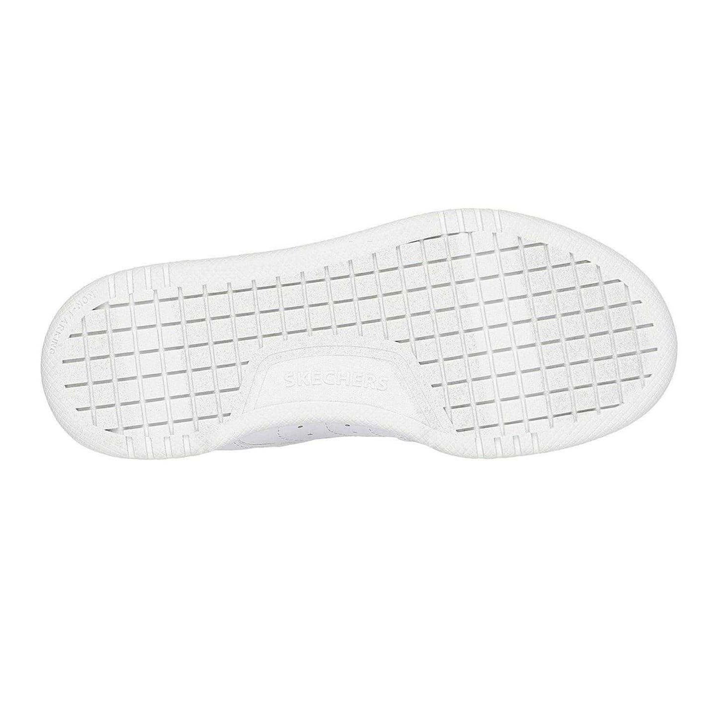 White - Lifestyle - Skechers Childrens-Kids Q Street Leather Trainers