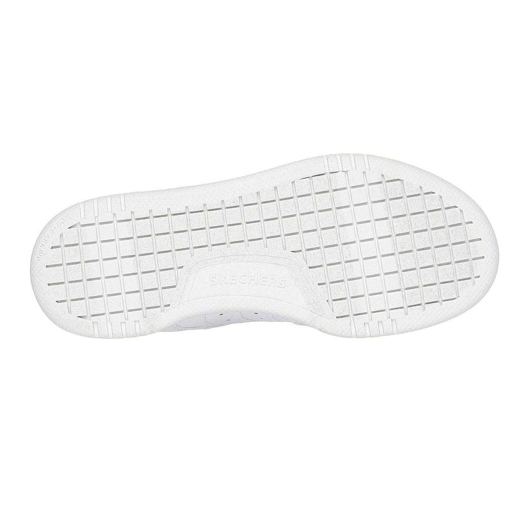 White - Lifestyle - Skechers Childrens-Kids Q Street Leather Trainers