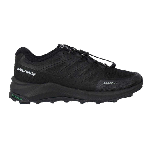 Black - Front - Karrimor Womens-Ladies Sabre 4 Running Trainers