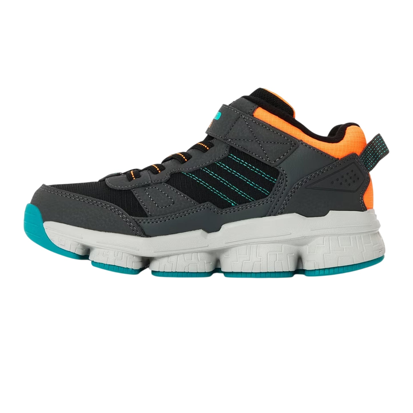 Charcoal Grey - Back - Skechers Childrens-Kids Lunnix Trainers