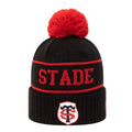 Black-Red - Side - New Era Childrens-Kids Team Stade Toulousain Bobble Beanie