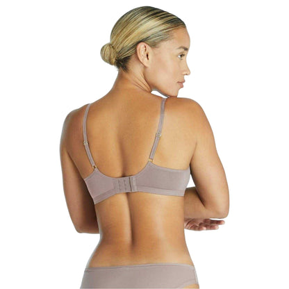 Mauve - Back - Adidas Womens-Ladies Scoop Neck Bralette