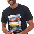 Navy - Side - Weekend Offender Mens Cassettes T-Shirt