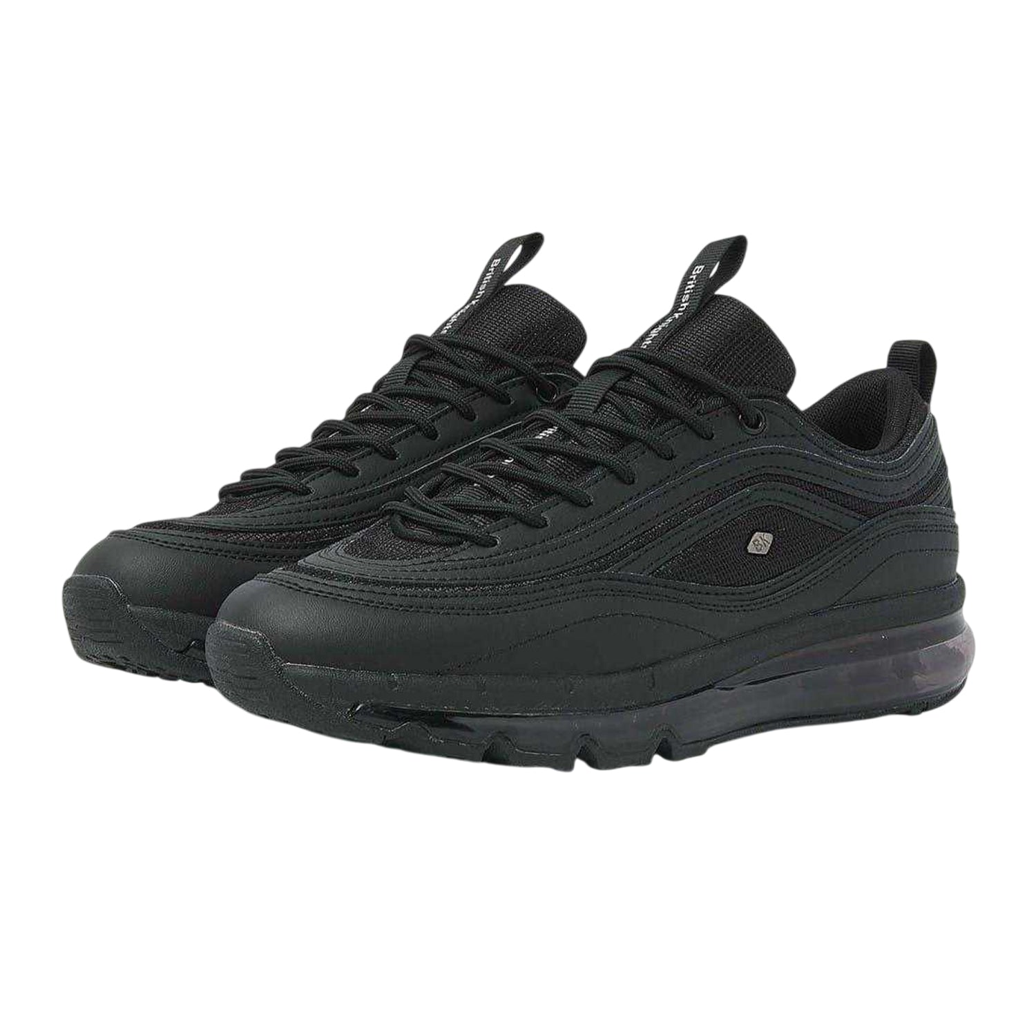 Black - Side - British Knights Womens-Ladies Zion Trainers