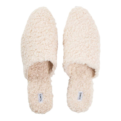 White - Side - Toms Womens-Ladies Jade Slippers