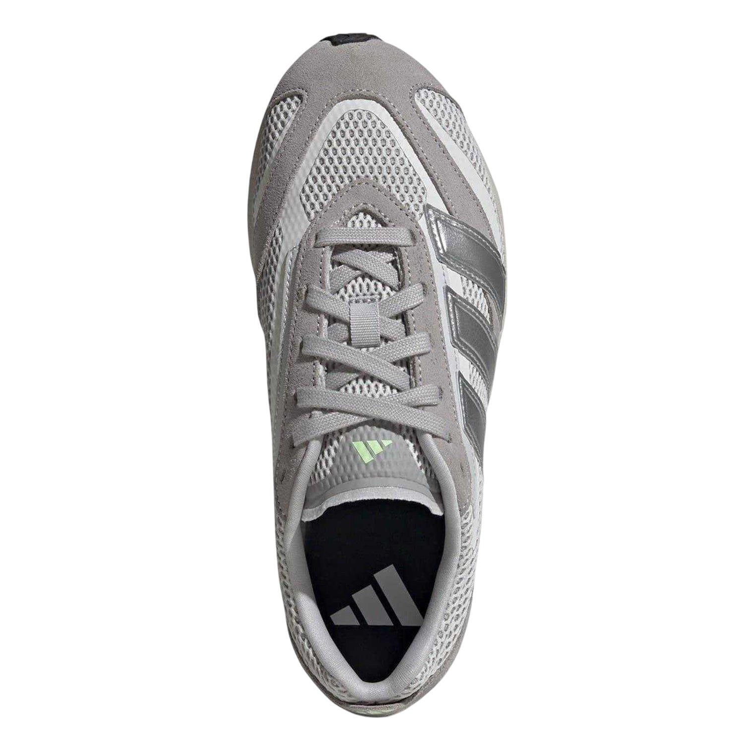 White-Silver - Lifestyle - Adidas Womens-Ladies Lightblaze 3 Stripes Suede Shoes