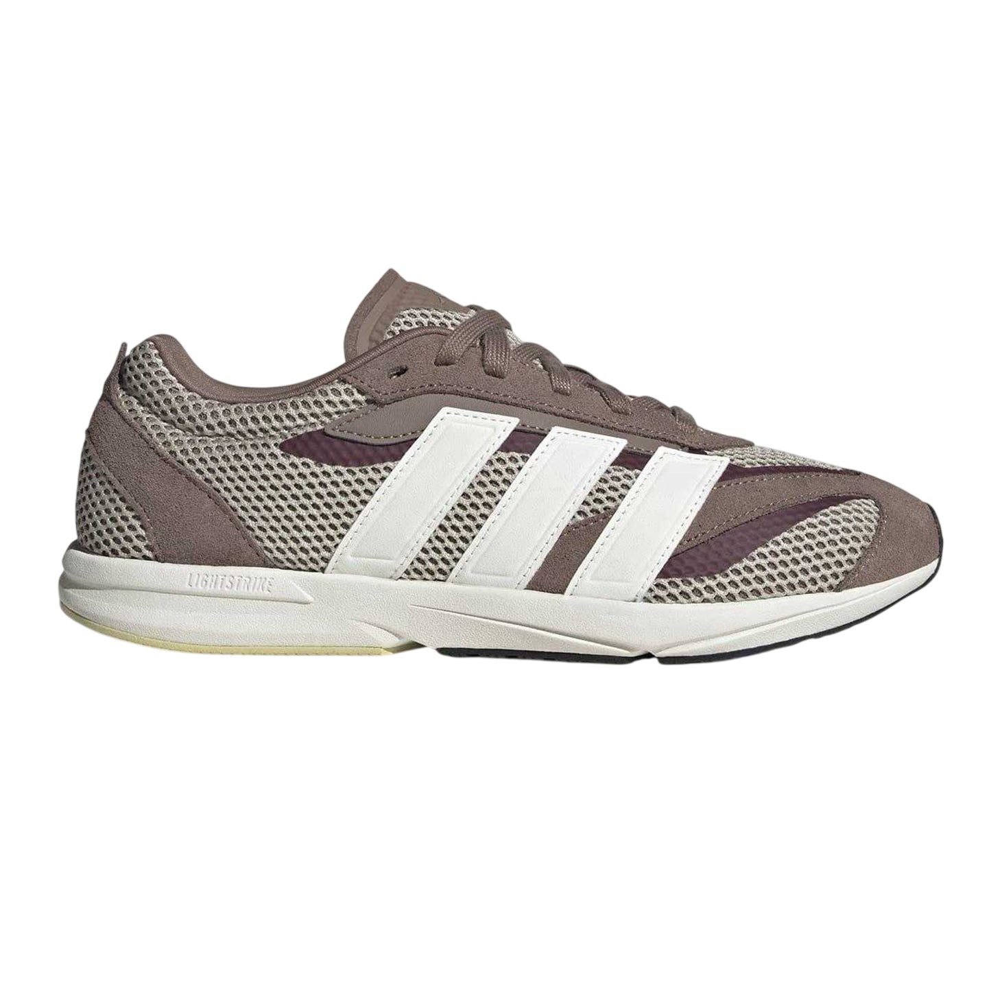 Brown - Front - Adidas Womens-Ladies Lightblaze 3 Stripes Suede Shoes