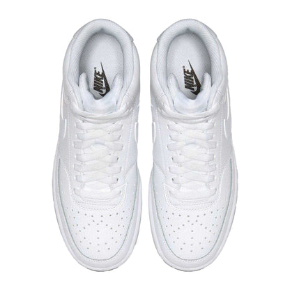 White - Lifestyle - Nike Womens-Ladies Court Vision Flat High Top Trainers