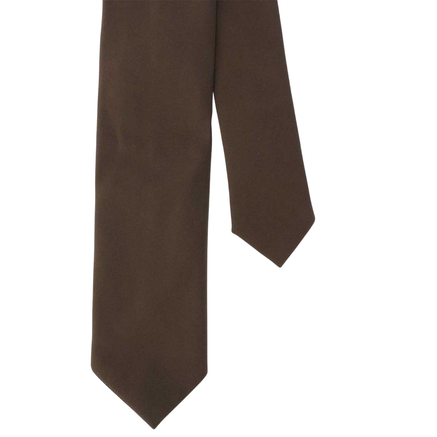 Green - Side - Boss Mens Classic Plain Silk Tie
