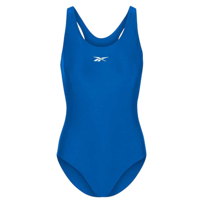 Blue - Front - Reebok Womens-Ladies Adelia One Piece Swimsuit