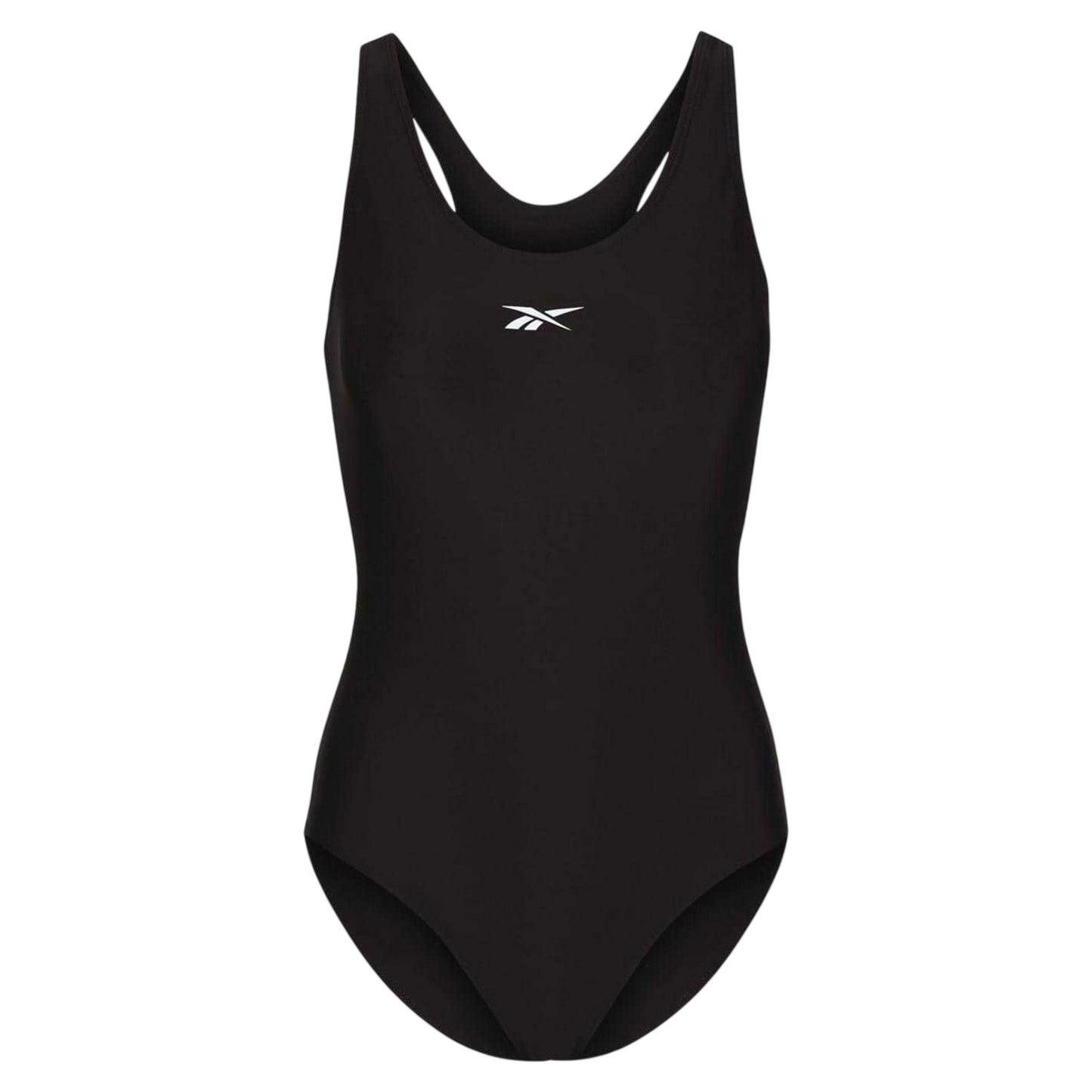 Black - Front - Reebok Womens-Ladies Adelia One Piece Swimsuit