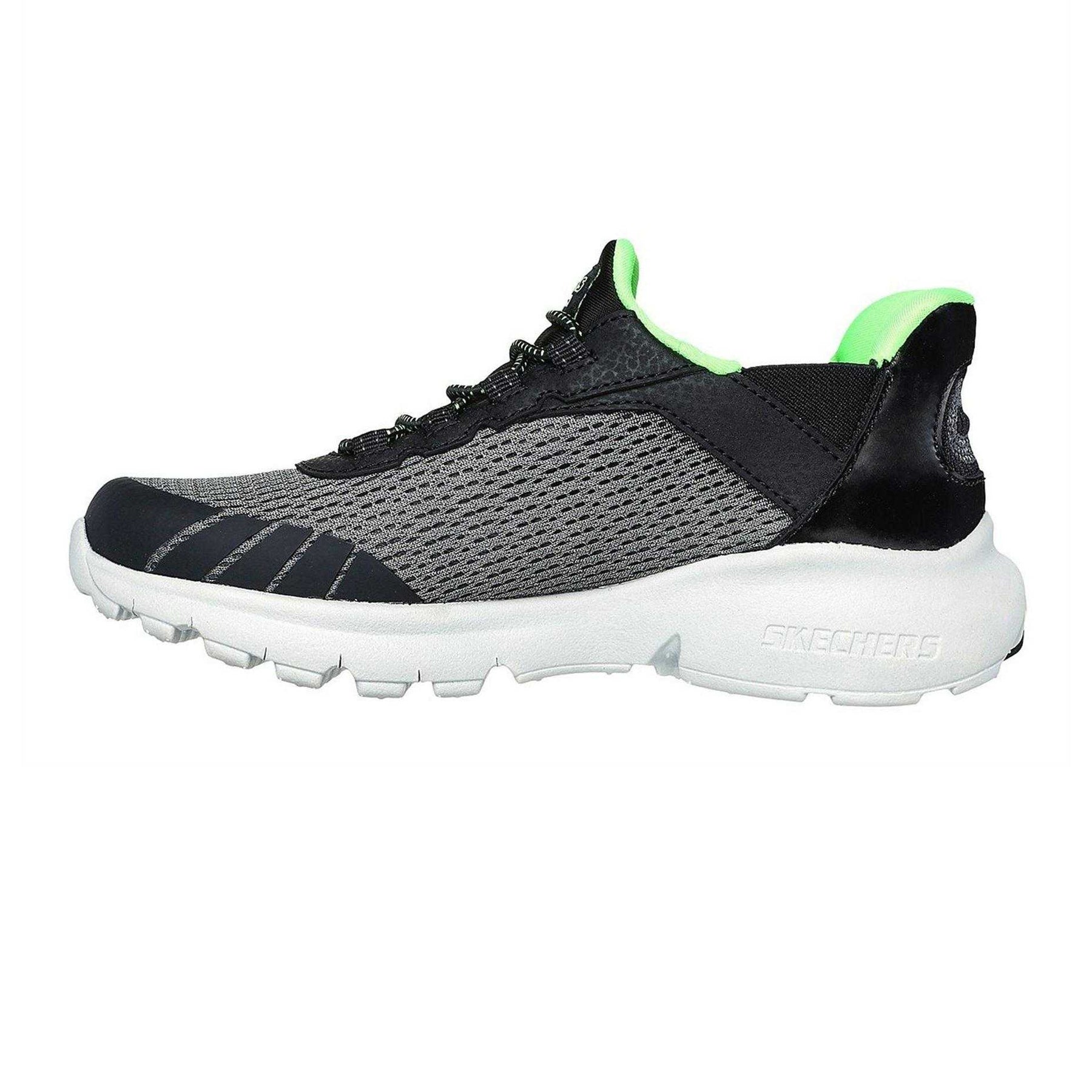 Charcoal-Black - Back - Skechers Childrens-Kids Razor Air - Hyper-Brisk Slip-In Trainers