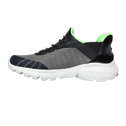 Charcoal-Black - Back - Skechers Childrens-Kids Razor Air - Hyper-Brisk Slip-In Trainers