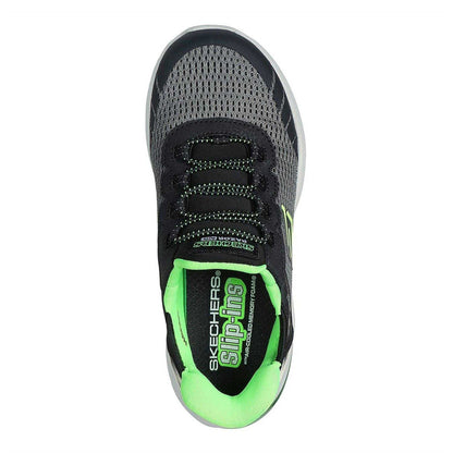 Charcoal-Black - Side - Skechers Childrens-Kids Razor Air - Hyper-Brisk Slip-In Trainers
