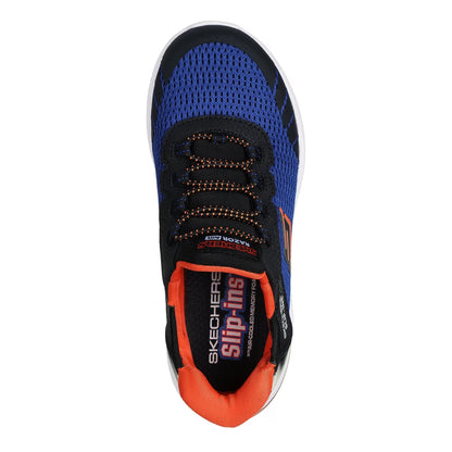 Royal Blue-Black - Side - Skechers Childrens-Kids Razor Air - Hyper-Brisk Slip-In Trainers