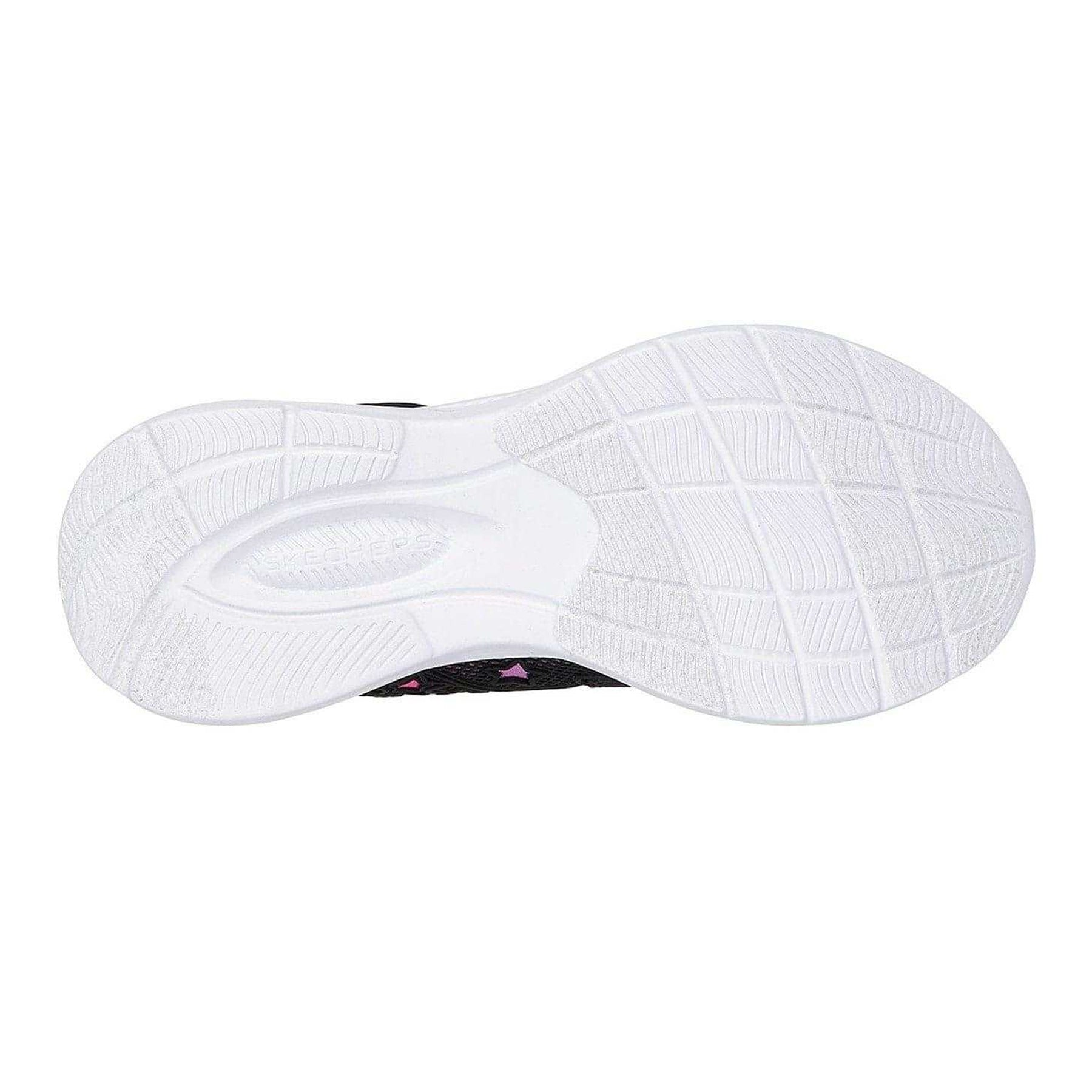 Black-Pink - Lifestyle - Skechers Girls Jumpsters 2.0 Butterfly Flat Trainers