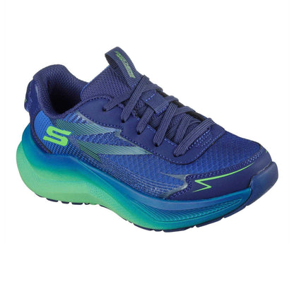 Navy - Pack Shot - Skechers Childrens-Kids Ascender Max Cushioning Trainers