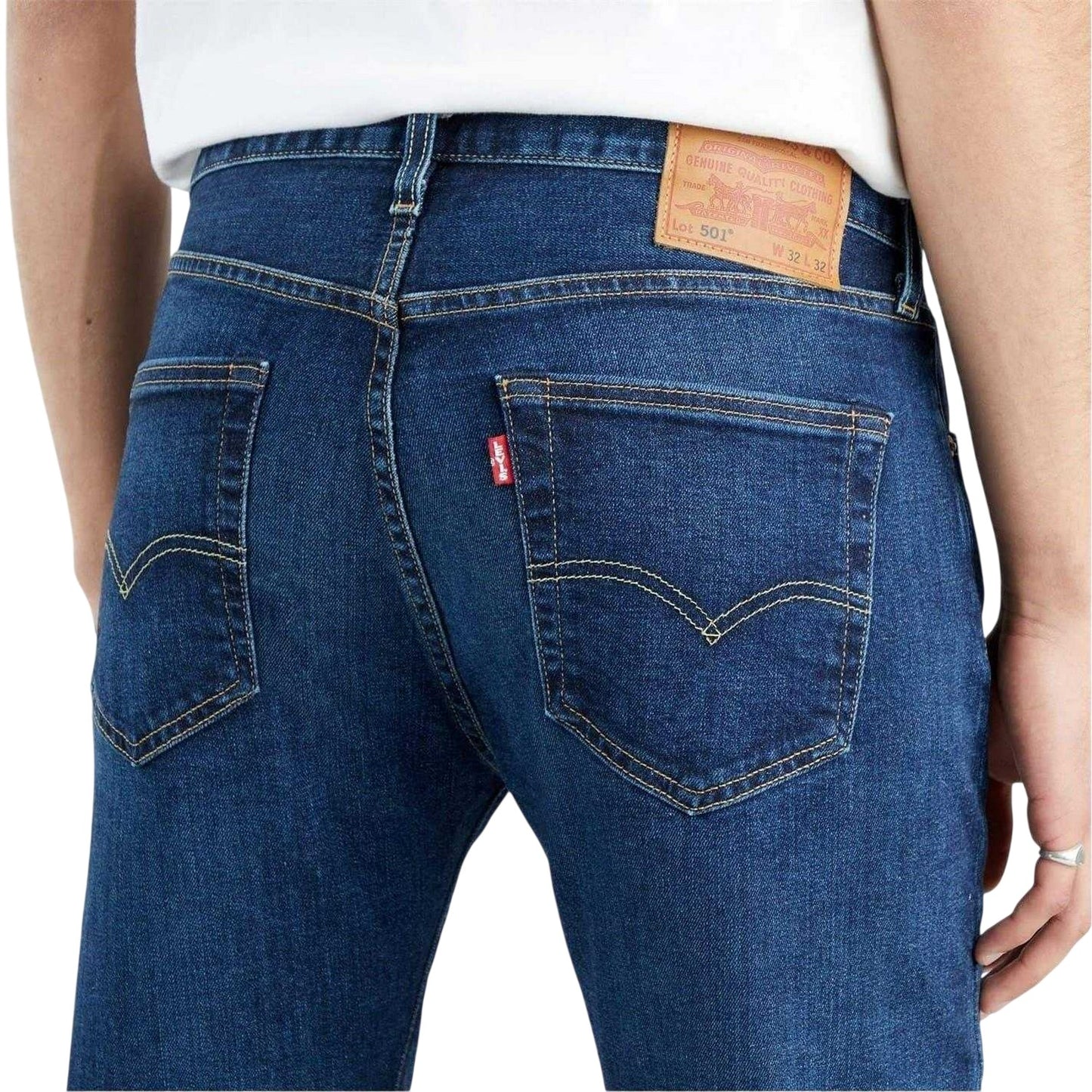 Do The Rump - Side - Levis Mens 501 Original Cotton Straight Jeans