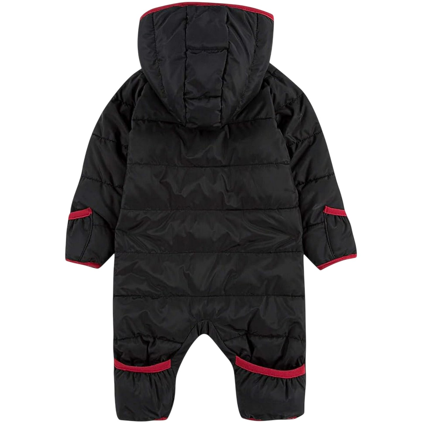 Black - Back - Nike Baby Air Jordan Logo Hooded Jumpsuit