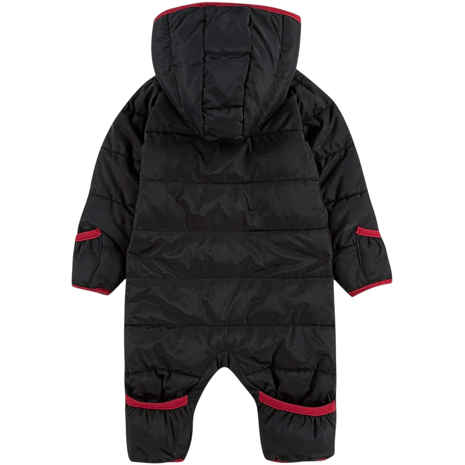 Black - Back - Nike Baby Air Jordan Logo Hooded Jumpsuit