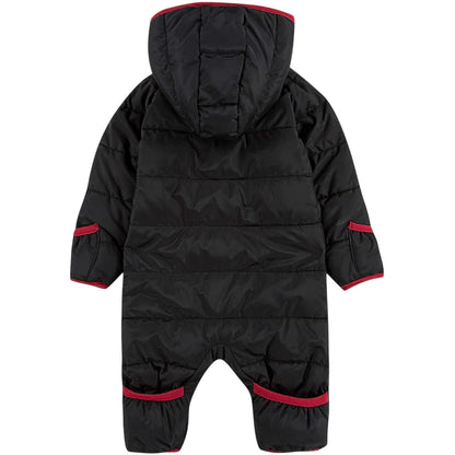 Black - Back - Nike Baby Air Jordan Logo Hooded Jumpsuit