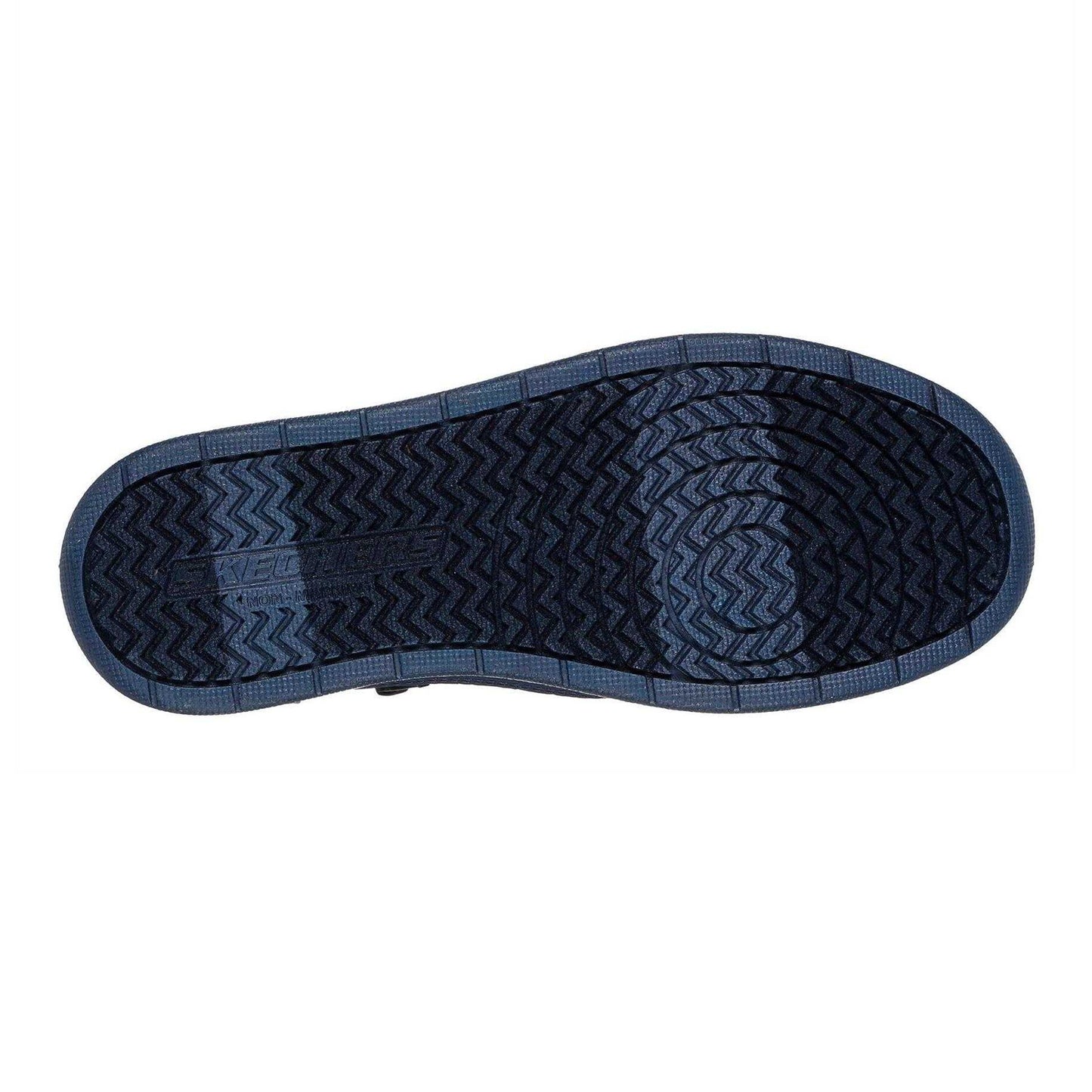 Navy-Tan - Lifestyle - Skechers Childrens-Kids Fleece Lined High Top Trainers
