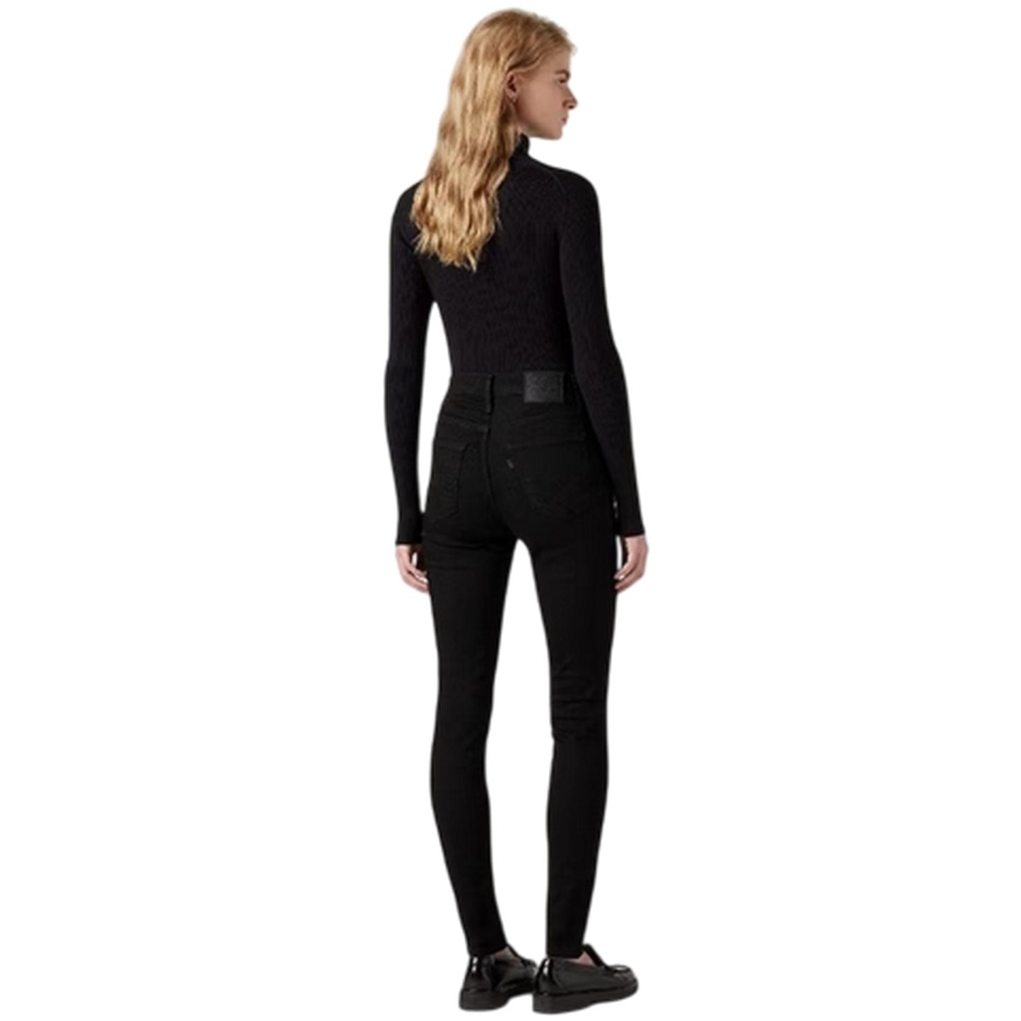 Black Celestial - Back - Levis Womens-Ladies High Rise Skinny Jeans