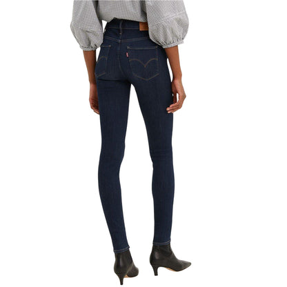 Deep Serenity - Back - Levis Womens-Ladies High Rise Skinny Jeans