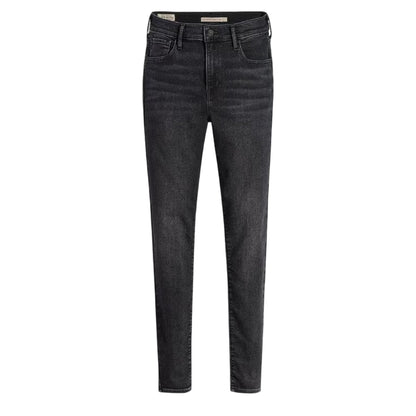 Black Mustang - Front - Levis Womens-Ladies High Rise Skinny Jeans