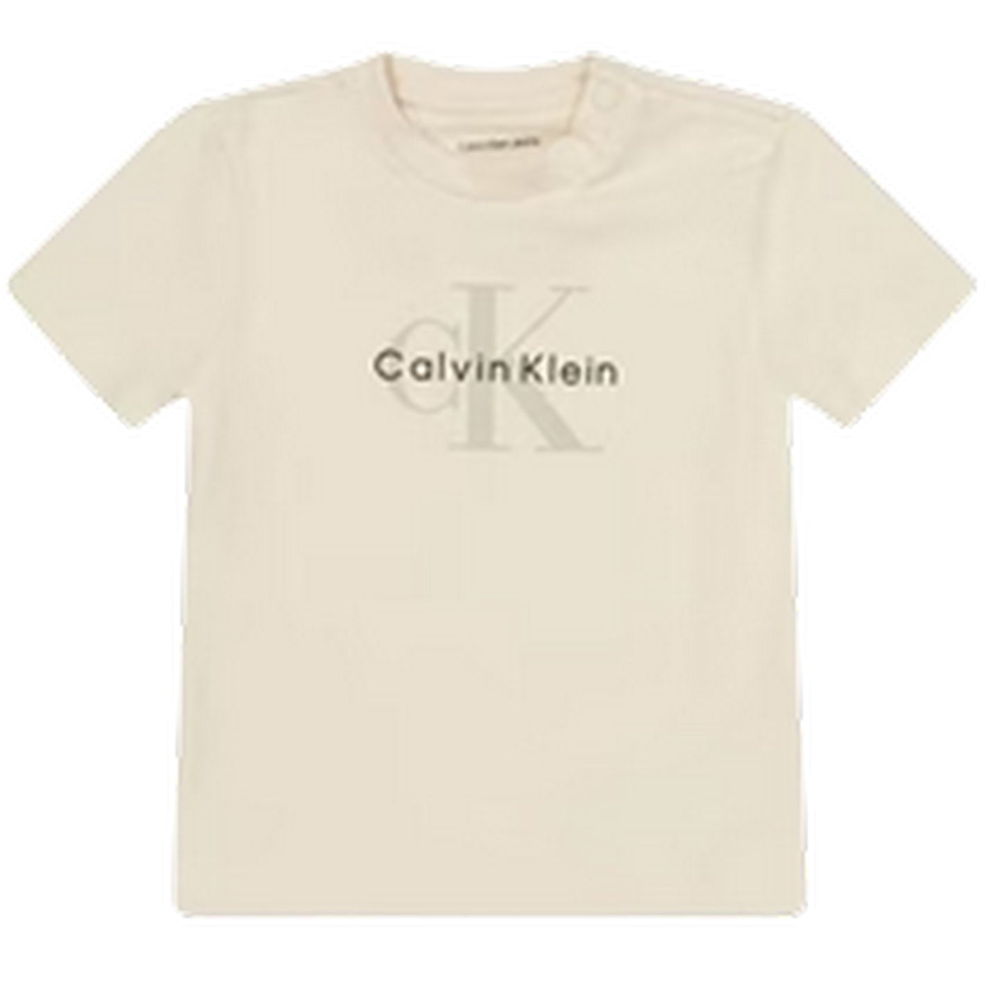 Beige - Side - Calvin Klein Baby Monogram Co-ord Set
