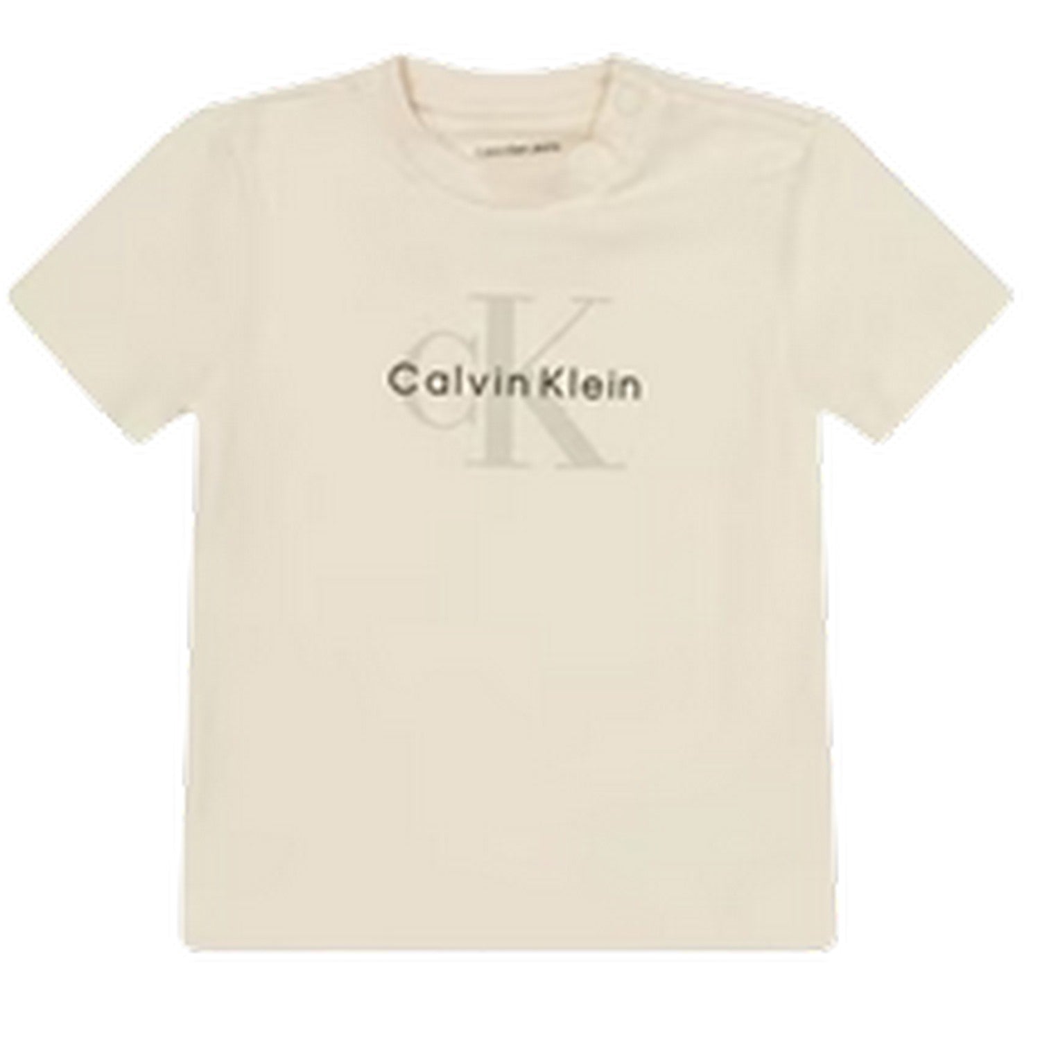 Beige - Side - Calvin Klein Baby Monogram Co-ord Set