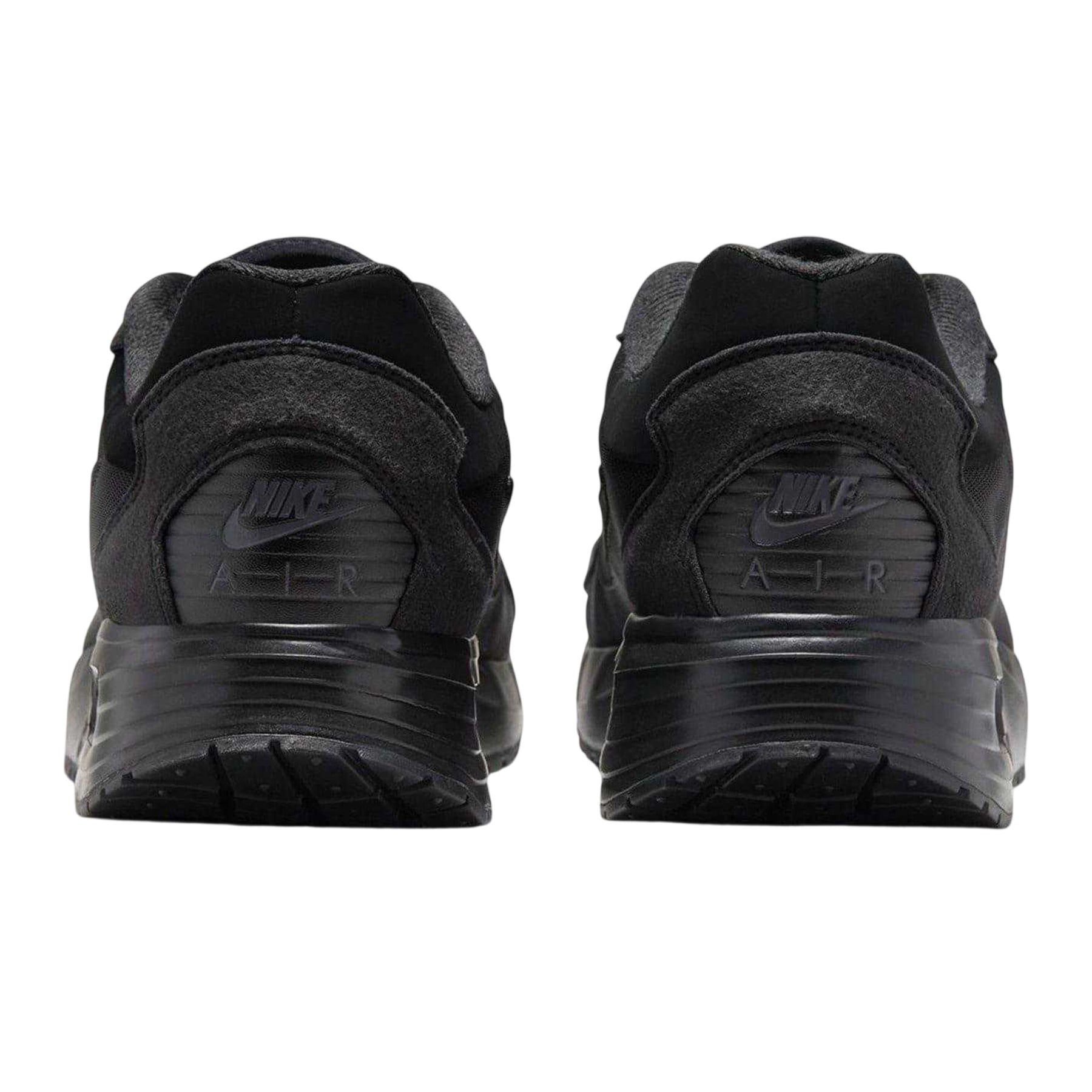 Triple Black - Back - Nike Mens Air Max Solo Suede Panel Trainers