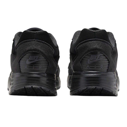 Triple Black - Back - Nike Mens Air Max Solo Suede Panel Trainers