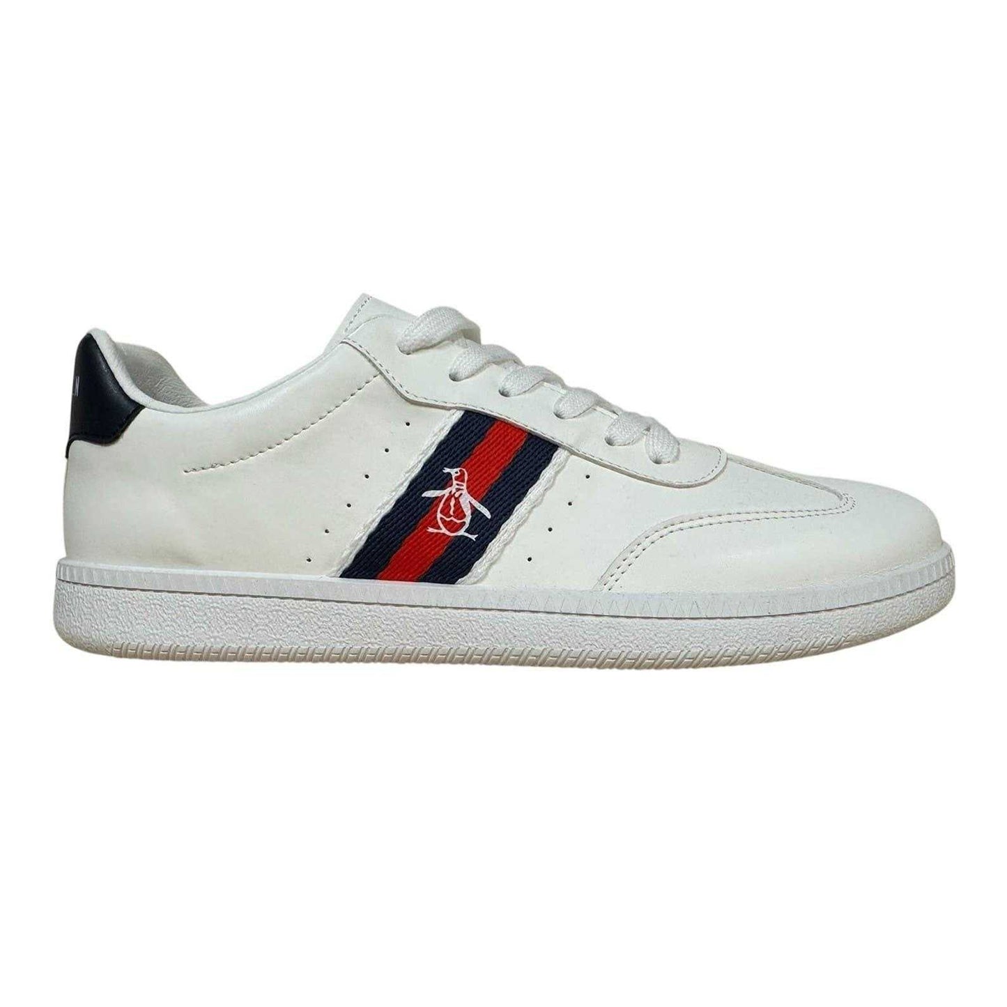 White - Front - Original Penguin Mens Flat Trainers