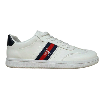 White - Front - Original Penguin Mens Flat Trainers