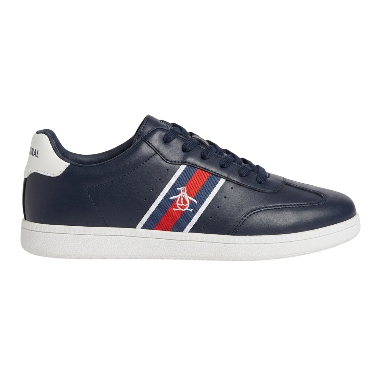 Navy - Front - Original Penguin Mens Flat Trainers