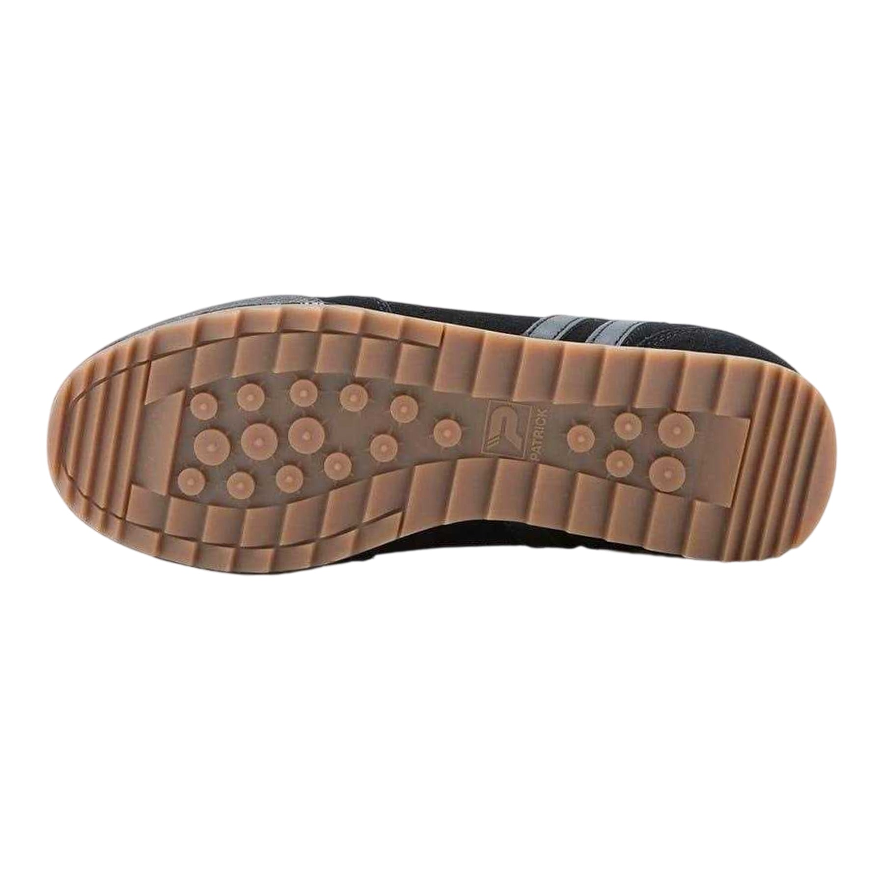 Black-Monochrome - Pack Shot - Patrick Mens Rio Suede Trainers