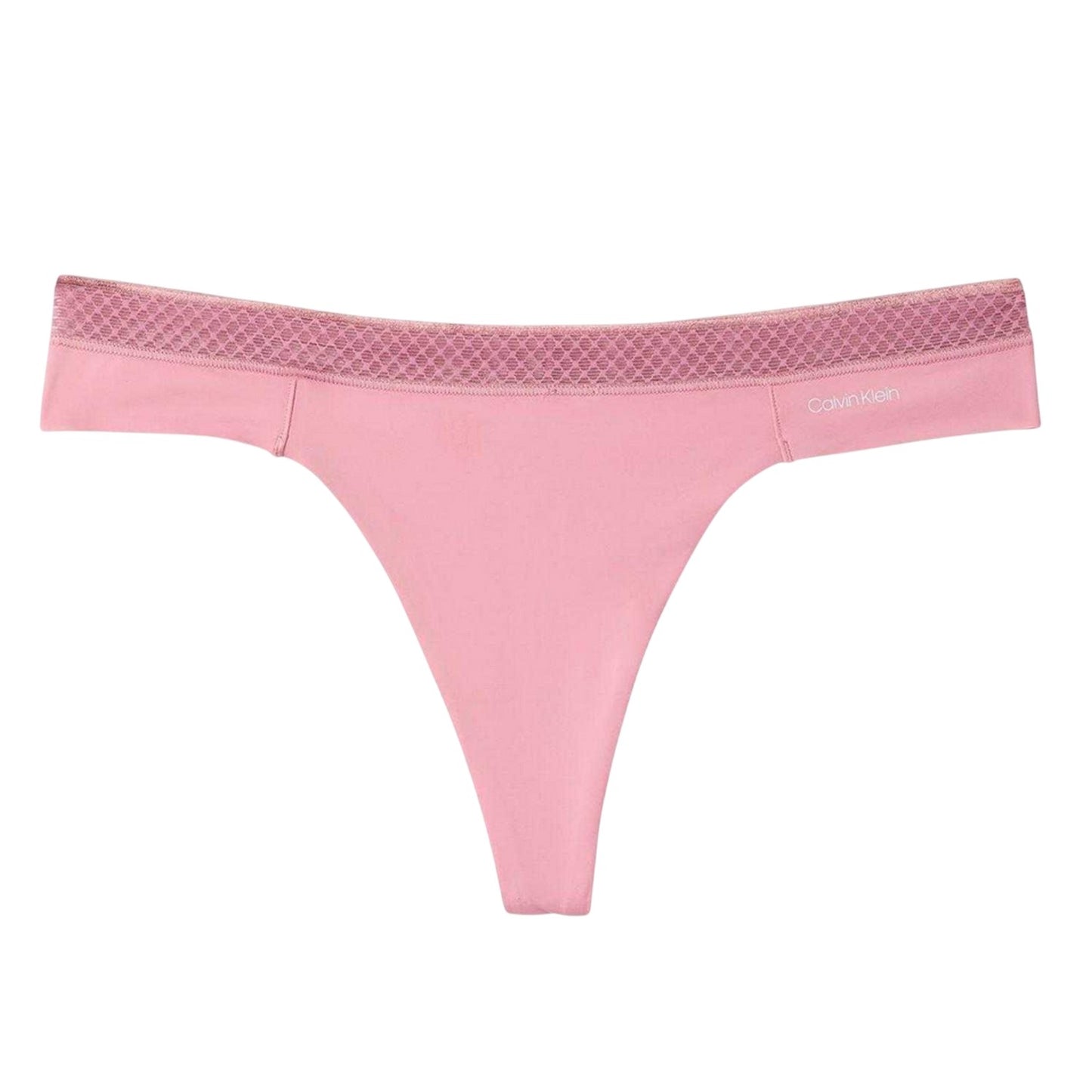 Pink - Front - Calvin Klein Womens-Ladies Comfort Thong