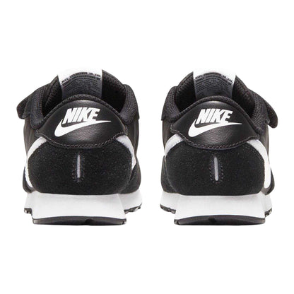 Black-White - Back - Nike Girls MD Valiant Suede Panel Trainers
