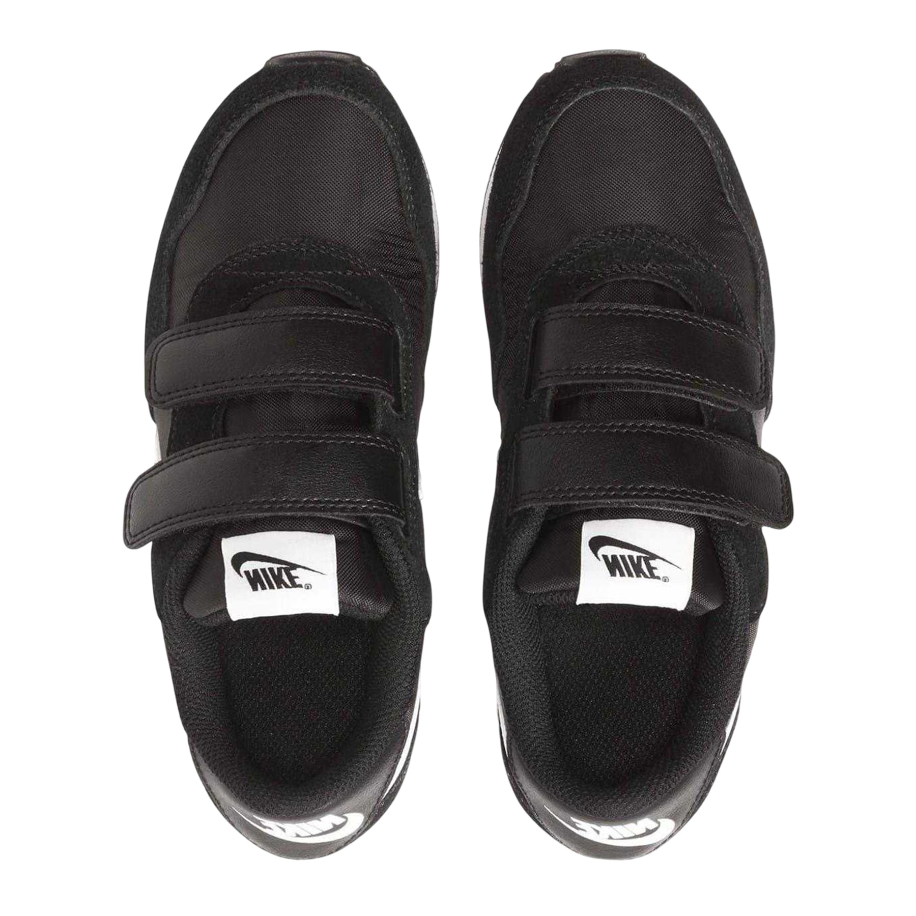 Black-White - Lifestyle - Nike Girls MD Valiant Suede Panel Trainers