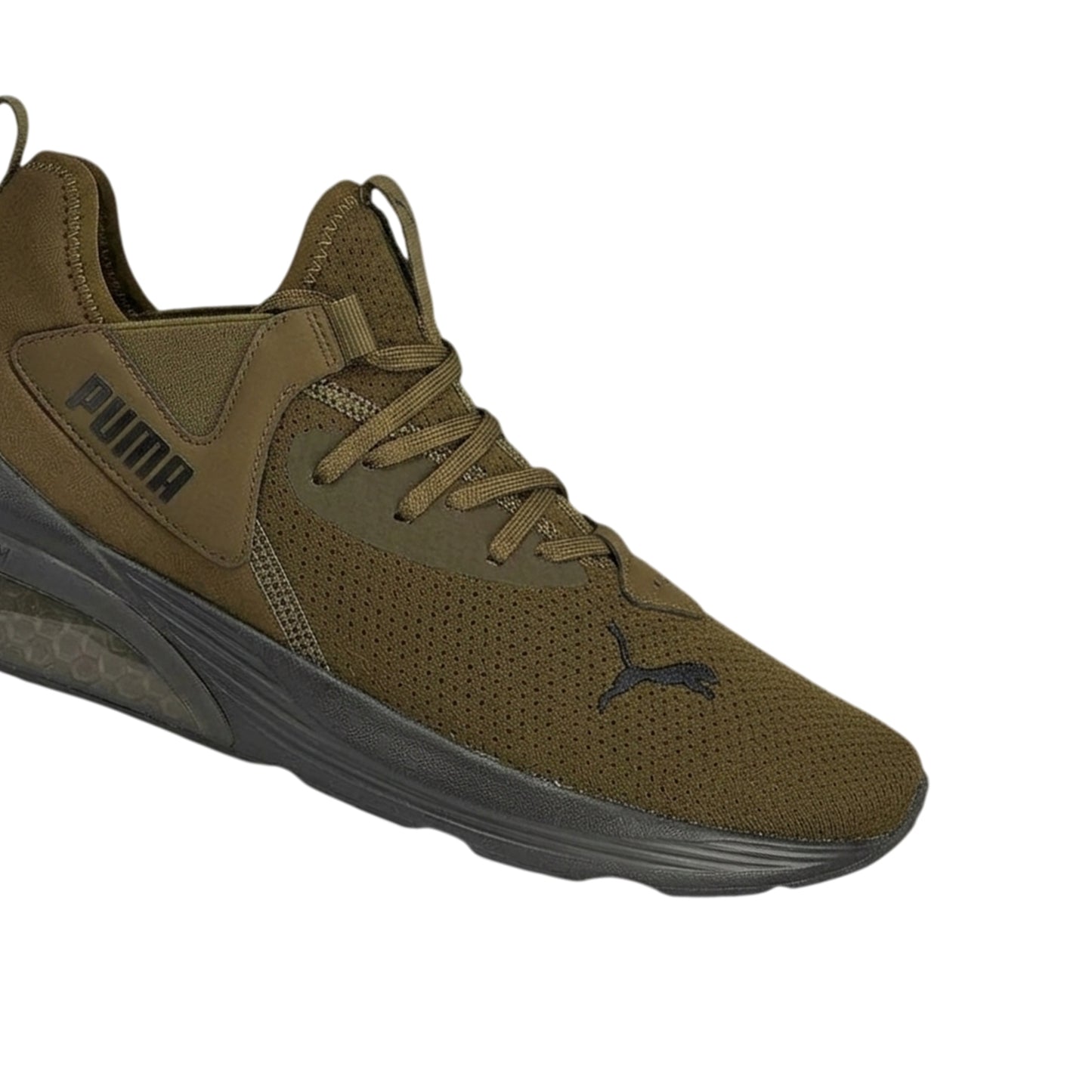 Olive-Black - Back - Puma Mens Cell Vive Trainers