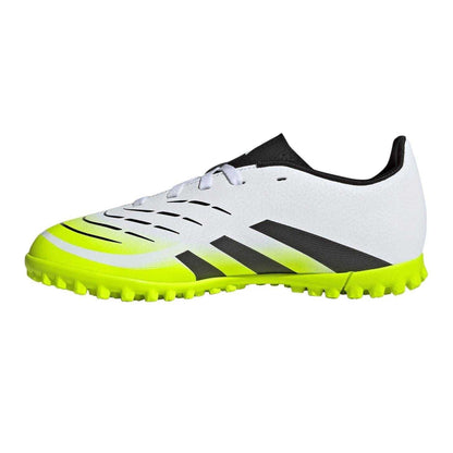 White-Lemon - Side - Adidas Childrens-Kids Predator Club Astro Turf Trainers