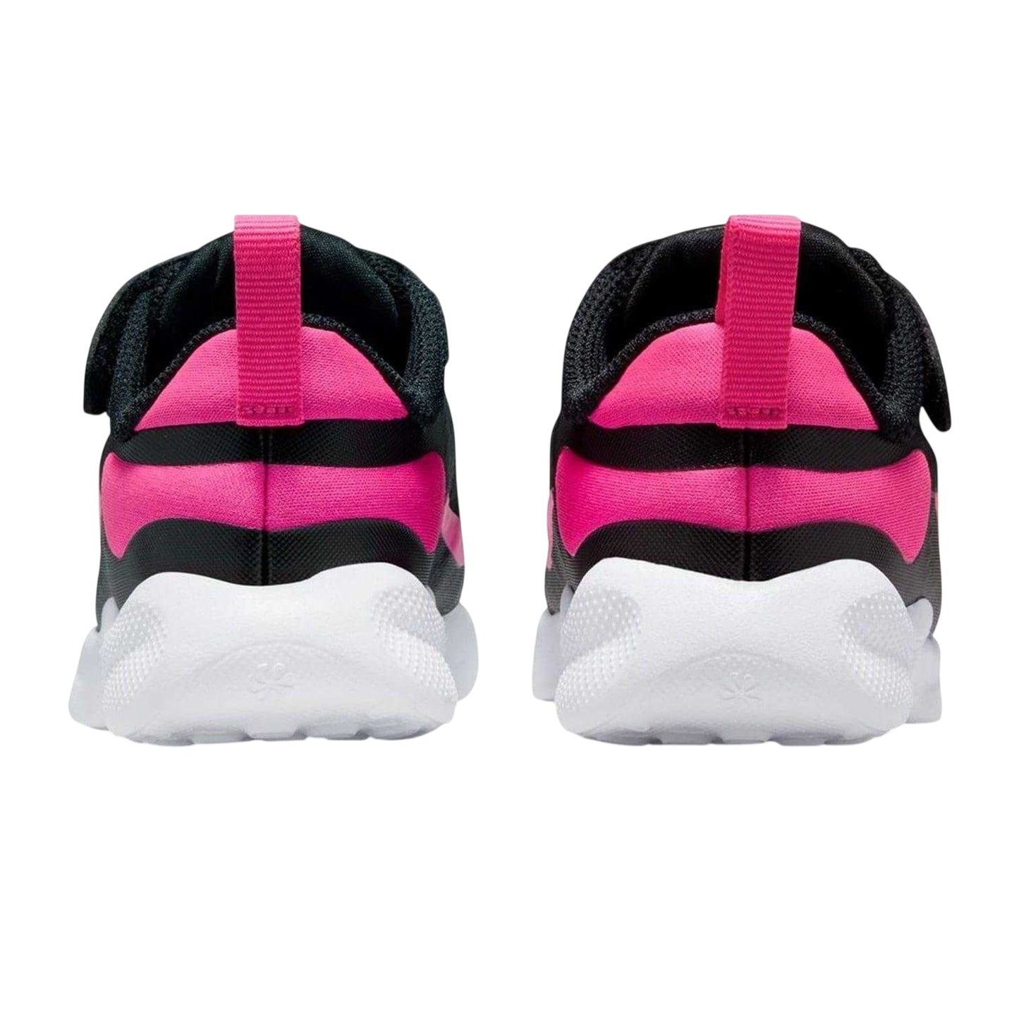 Black-Pink - Back - Nike Baby Revolution 7 Swoosh Mesh Trainers