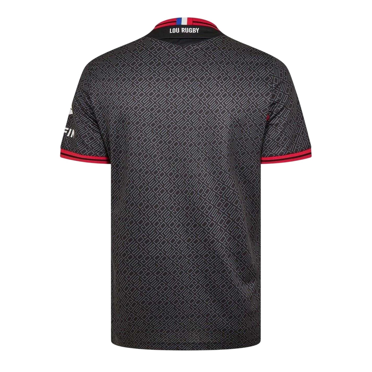 Black - Back - Macron Unisex Adult 2024-2025 Lyon Olympique Universitaire Rugby Rugby Shirt
