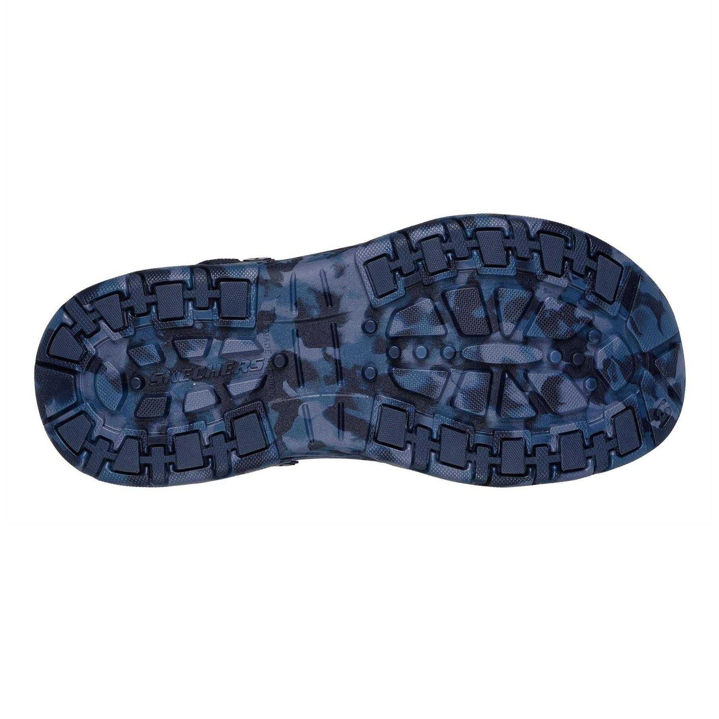 Navy - Lifestyle - Skechers Mens Creston Foam Plateau Heel Casual Clogs
