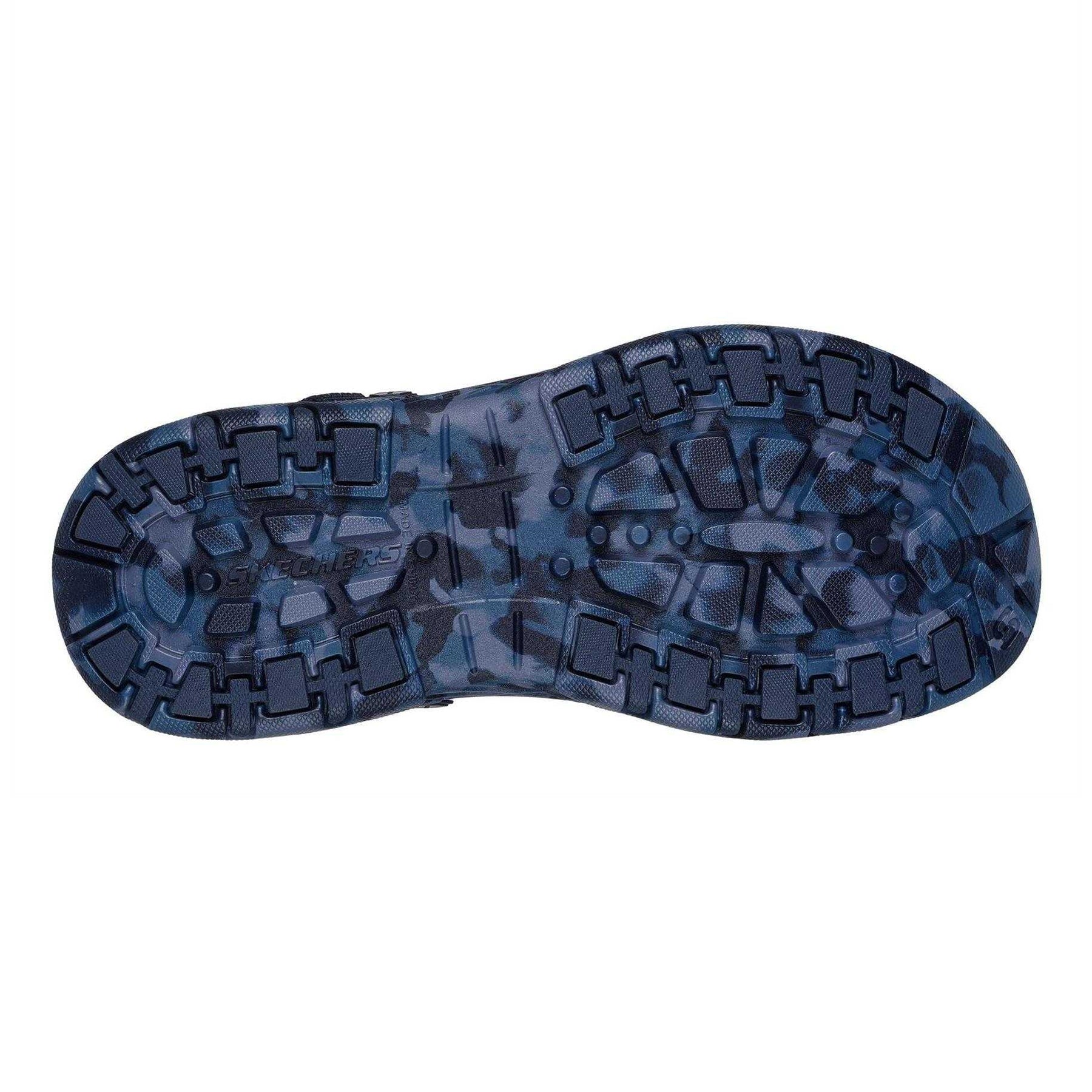 Navy - Lifestyle - Skechers Mens Creston Foam Plateau Heel Casual Clogs