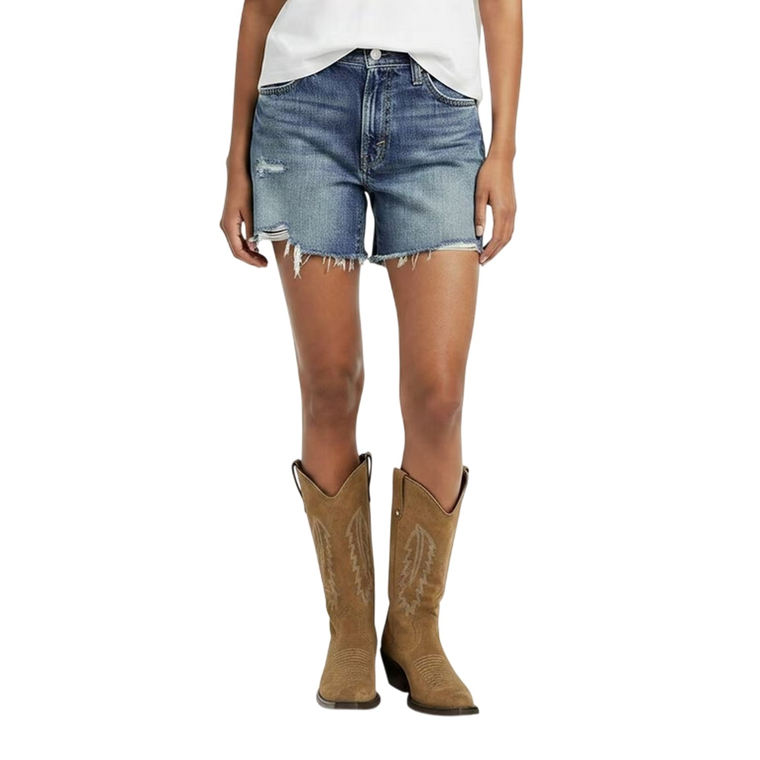 Like It Love It - Side - Levis Womens-Ladies Ribcage Denim Shorts