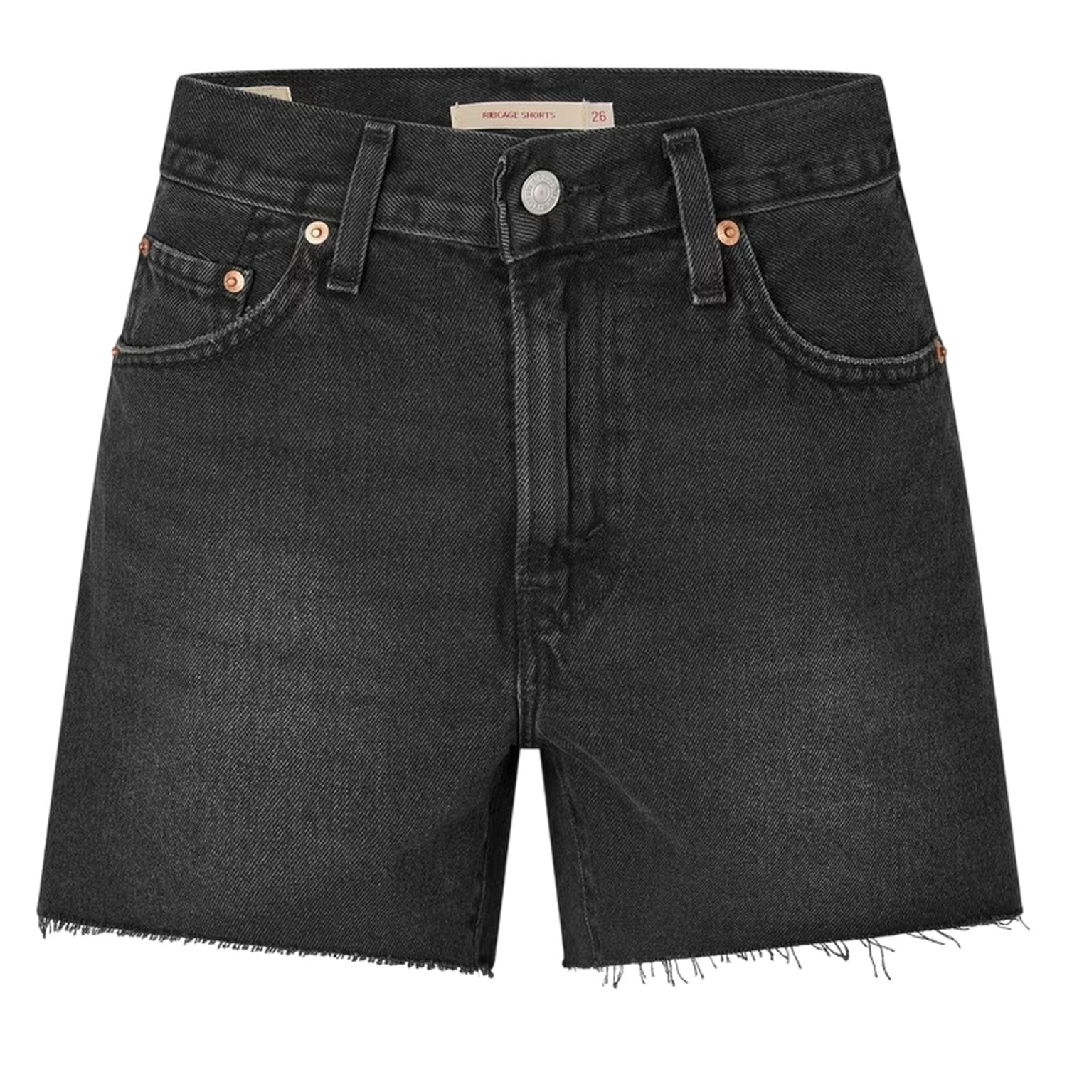 Shrink Up - Front - Levis Womens-Ladies Ribcage Denim Shorts