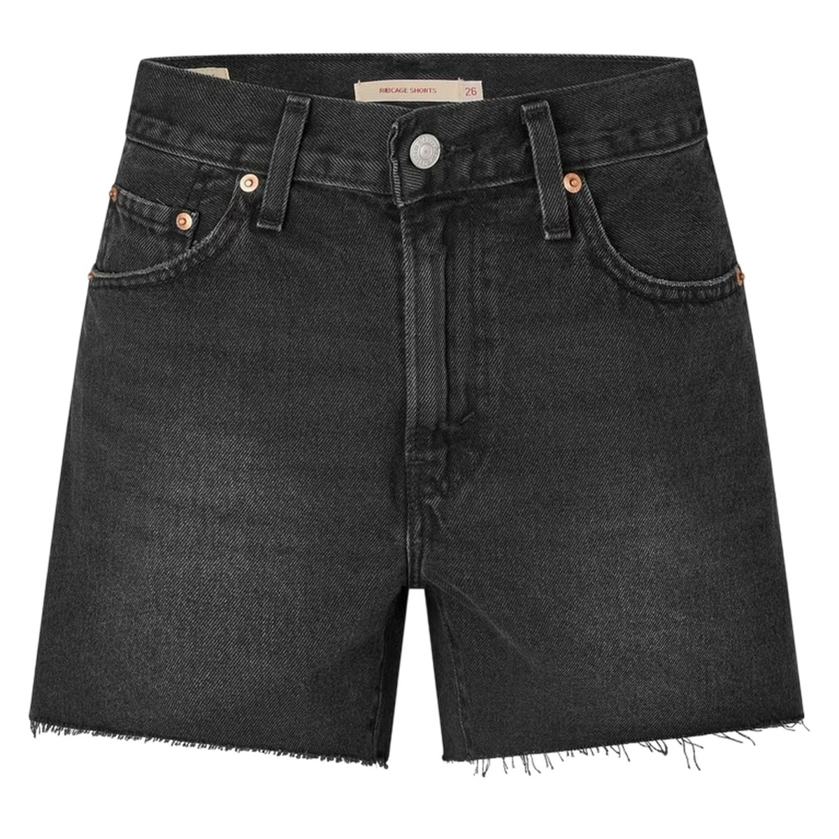Shrink Up - Front - Levis Womens-Ladies Ribcage Denim Shorts